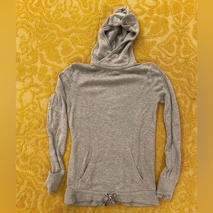 Lululemon knit hooded sweatshirt tunic grey size 4